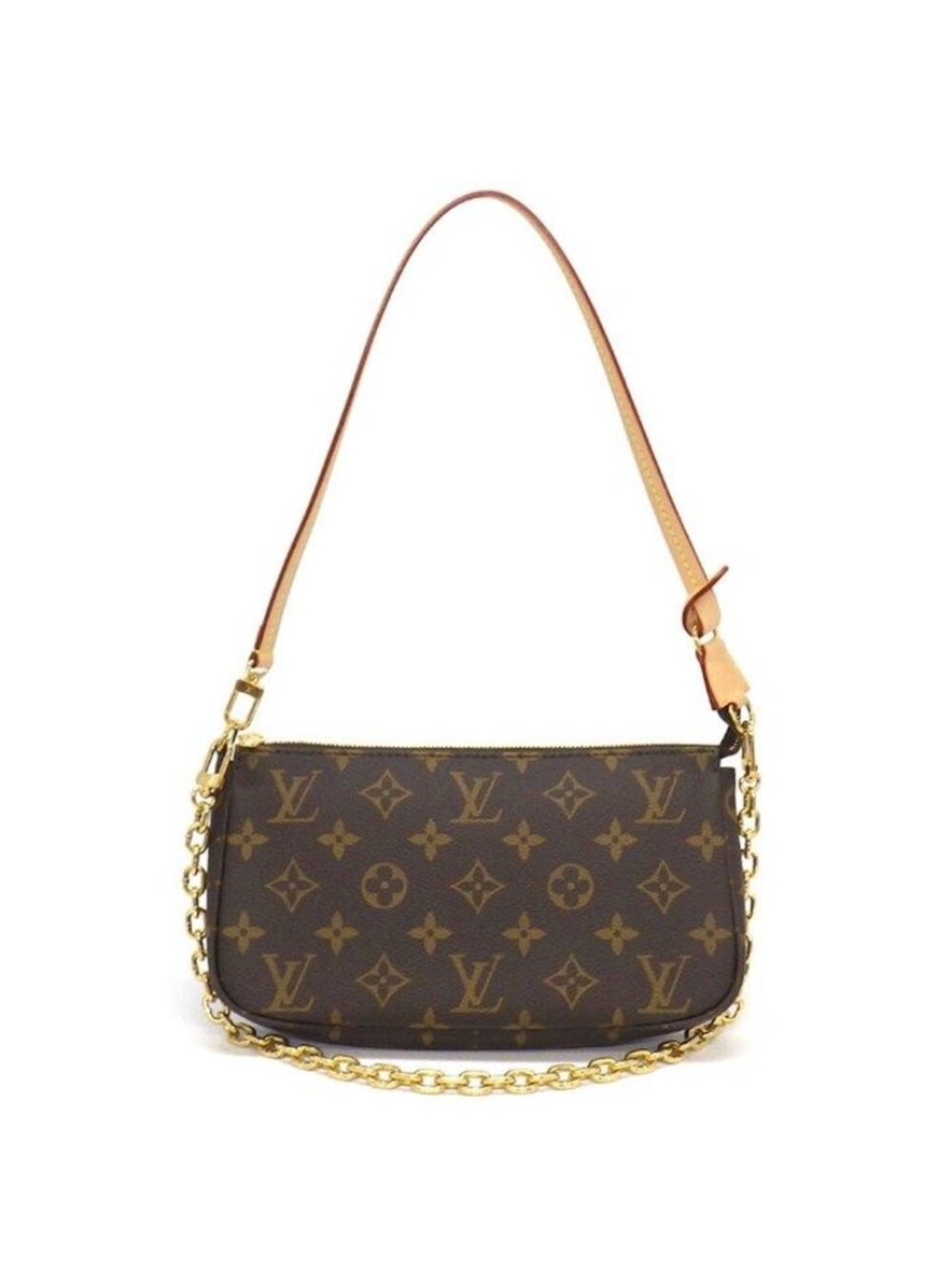 Louis Vuitton Shoulder Bag Pochette Accessoires Monogram Canvas Vachetta